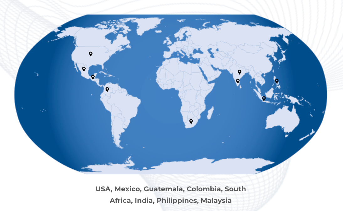 Map with locations of Access CX Contact Centers